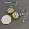Turquoise and Calcite earrings