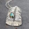 Big Turkey feather Necklace