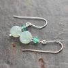 Green Onyx & Mint Chalcedony earrings