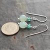 Green Onyx & Mint Chalcedony earrings