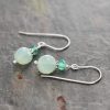Green Onyx & Mint Chalcedony earrings