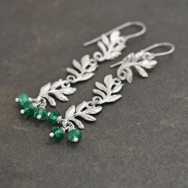 long leaf & green quartz earrings (3)