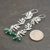 long leaf & green quartz earrings (4)