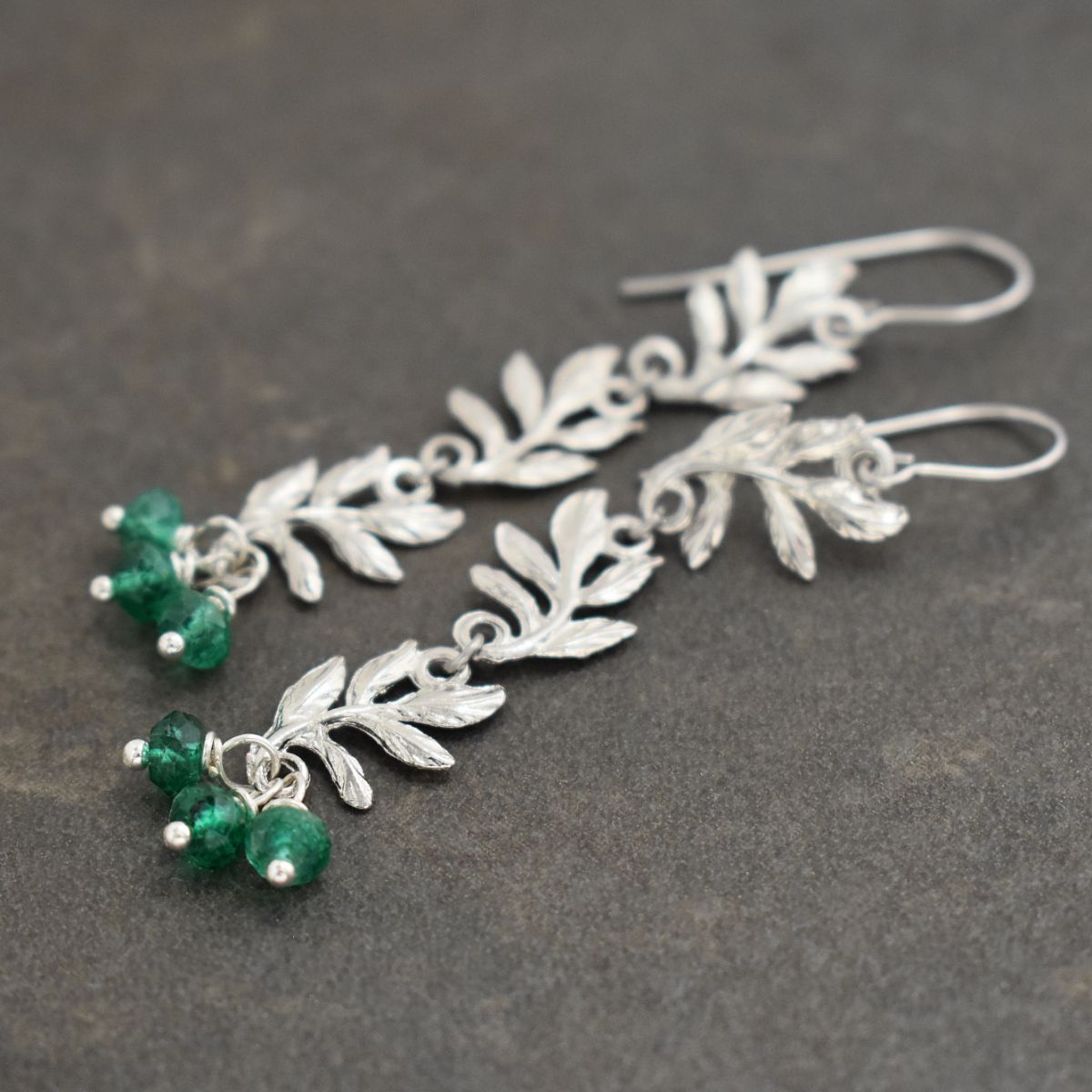 long leaf & green quartz earrings (5)