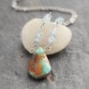 Aquamarine & Turquoise Drop Necklace