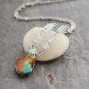 Aquamarine & Turquoise Drop Necklace