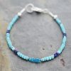 beaded Turquoise, Blue Apatite Bracelet