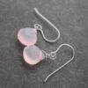 Bright pink chalcedony drop earrings (3) Bright pink chalcedony drop earrings (3)
