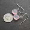 Bright pink chalcedony drop earrings (4) Bright pink chalcedony drop earrings (4)