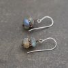 Labradorite stackt with copper spacer earrings (2)