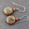 Sunstone & Owyhee Picture Jasper Earrings