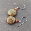 Sunstone & Owyhee Picture Jasper Earrings