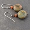 Sunstone & Owyhee Picture Jasper Earrings