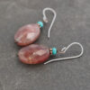 Turquoise & Muscovite earrings