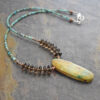 Turquoise, Smoky Quartz, Chrysocolla, Necklace