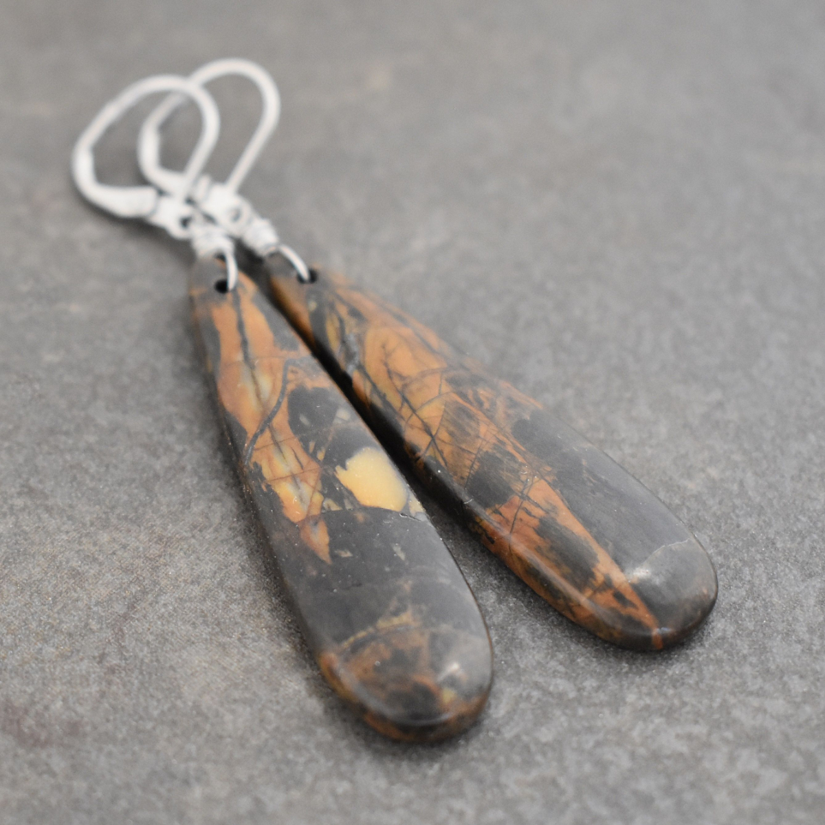 Brown Jasper drop earrings (4)_result