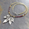 Beaded Maple Leaf Necklace