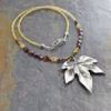 Beaded Maple Leaf Necklace