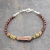 Garnet & Biwa Pearl Bracelet (5) Garnet & Biwa Pearl Bracelet (5)