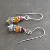 Garnet, whisky chalcedony,gray labradorite earrings (2)_result