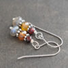 Garnet, whisky chalcedony,gray labradorite earrings (3)_result