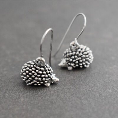 Cottagecore Hedgehog earrings