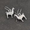 Llama earrings Silver 3d Alpaca Llama Earrings