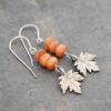 Maple leaf sunstone earrings (6) Maple leaf sunstone earrings (6)