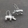 Sliver 3d Rhino Earrings Sliver 3d Rhino Earrings