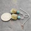 Turquoise, African Opal Earrings Turquoise, African Opal Earrings