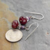 Amethyst & Cranberry Agate Earrings (2) Amethyst & Cranberry Agate Earrings (2)