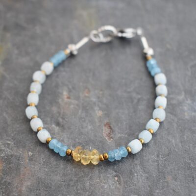 Aquamarine gemstone bracelet Aquamarine gemstone bracelet