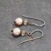 Citrine & blush pink pearl earrings (2) Citrine & blush pink pearl earrings (2)