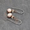 Citrine & blush pink pearl earrings (4) Citrine & blush pink pearl earrings (4)