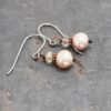 Citrine & blush pink pearl earrings (5) Citrine & blush pink pearl earrings (5)