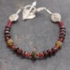 Gemstone Bracelet with heart charm