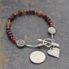 Heart & Arrow Garnet Bracelet