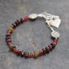 Heart & Arrow Garnet Bracelet