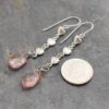 Long heart pink quartz earrings (4)