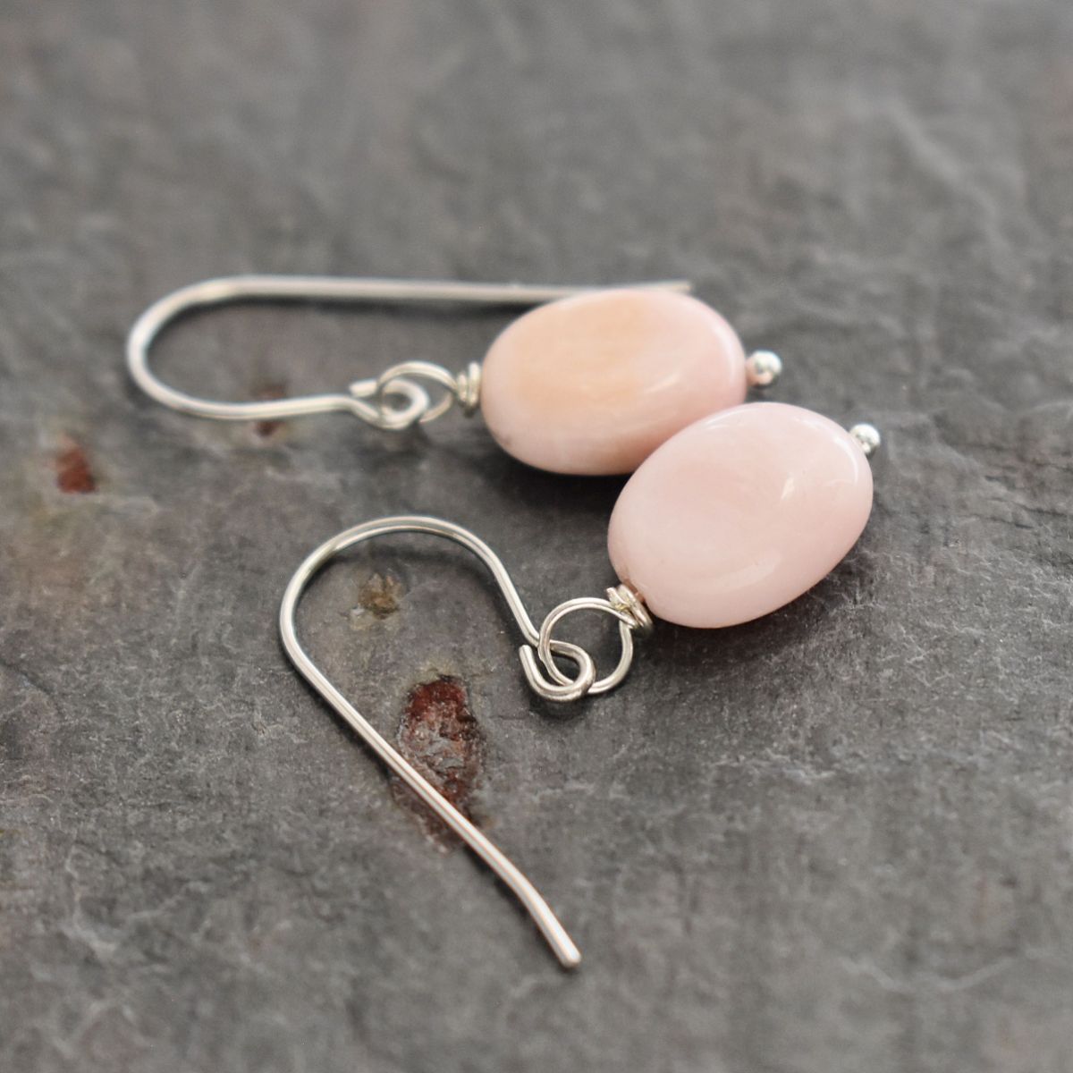 Pink Opal Earrings (1)