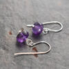 Simple purple amethyst earrings Simple purple amethyst earrings