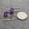 Simple purple amethyst earrings Simple purple amethyst earrings