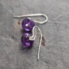 Simple purple amethyst earrings Simple purple amethyst earrings