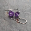 Simple purple amethyst earrings Simple purple amethyst earrings