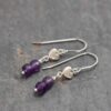 Tiny heart amethyst earrings (2) Tiny heart amethyst earrings (2)