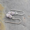 Lavender amethyst stack earrings