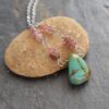 Pink Tourlamine and Truquoise drop necklace (2) Pink Tourlamine and Truquoise drop necklace (2)