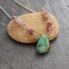 Pink Tourlamine and Truquoise drop necklace (4) Pink Tourlamine and Truquoise drop necklace (4)