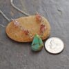 Pink Tourlamine and Truquoise drop necklace (5) Pink Tourlamine and Truquoise drop necklace (5)