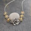 Citrine Daffodil Necklace